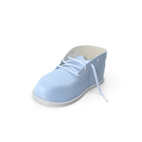 Blue Baby Shoe PNG & PSD Images