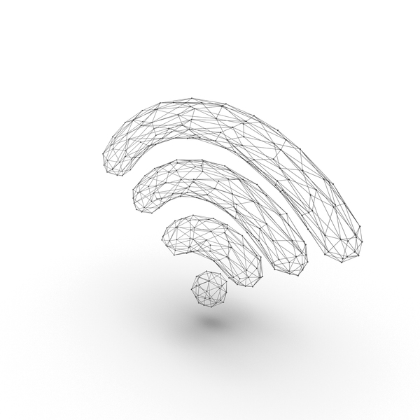 Wifi Symbol Wire Frame PNG & PSD Images