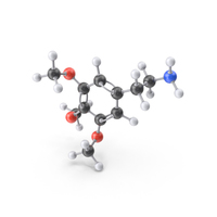 Mescaline Molecule PNG & PSD Images