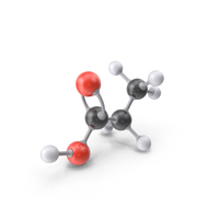 Propionic Acid Molecule PNG & PSD Images
