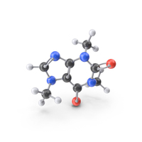 Caffeine Molecule PNG & PSD Images