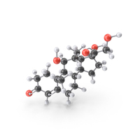 Cortisol Molecule PNG & PSD Images