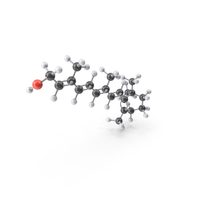 Vitamin A (Retinol) Molecule PNG & PSD Images