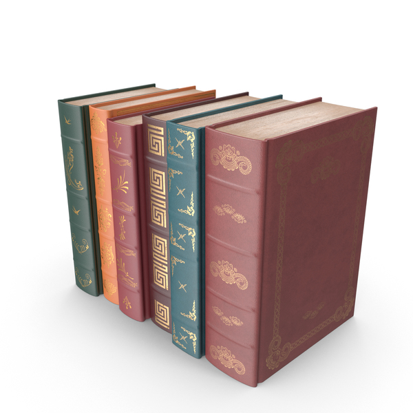 Small Row of Classic Books PNG & PSD Images