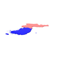 Korea Regions Map PNG & PSD Images