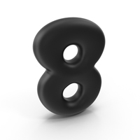 Bubble Number 8 PNG & PSD Images