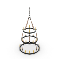 Medieval Candle Chandelier PNG & PSD Images