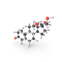 11-Deoxycortisol Molecule PNG & PSD Images