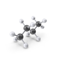 Butane Molecule PNG & PSD Images