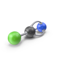 Cyanogen Chloride Molecule PNG & PSD Images