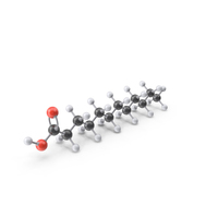 Lauric Acid Molecule PNG & PSD Images