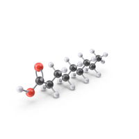 Nonanoic Acid Molecule PNG & PSD Images