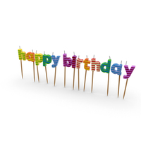 Happy Birthday Candles PNG & PSD Images