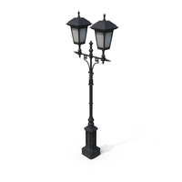 Cast Iron Street Lamp PNG & PSD Images