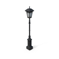 Cast Iron Street Lamp PNG & PSD Images