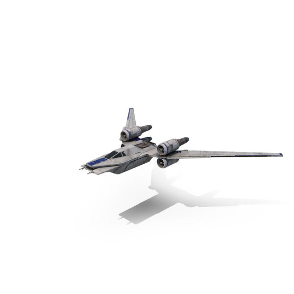 叛军星际战斗机（U-WING）飞行PNG和PSD图像