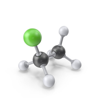 Chloroethane Molecule PNG & PSD Images