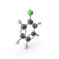Chlorobenzene Molecule PNG & PSD Images