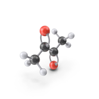 Diacetyl Molecule PNG & PSD Images