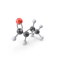 Crotonaldehyde Molecule PNG & PSD Images