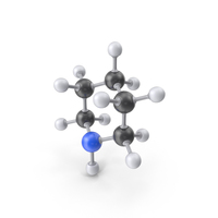 Piperidine Molecule PNG & PSD Images