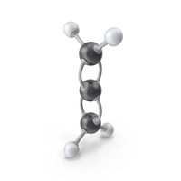 Propadiene Molecule PNG & PSD Images