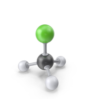 Chloromethane Molecule PNG & PSD Images