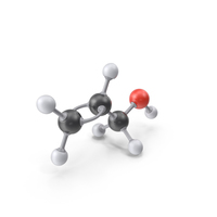 Allyl Alcohol Molecule PNG & PSD Images