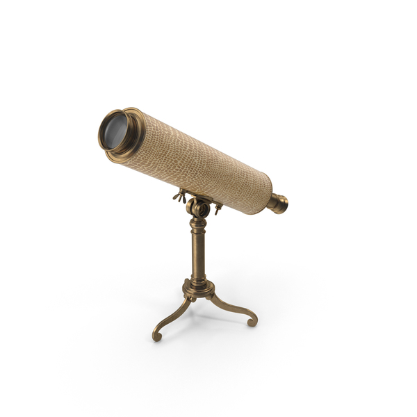 Vintage Table Telescope PNG & PSD Images