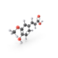 Ferulic Acid Molecule PNG & PSD Images