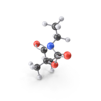 Ethadione Molecule PNG & PSD Images