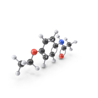 Phenacetin Molecule PNG & PSD Images