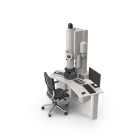 Transmission Electron Microscope and Chair PNG & PSD Images