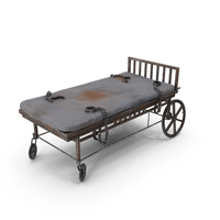 Asylum Bed with Restraints PNG & PSD Images
