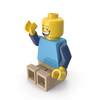Lego Man Sitting PNG & PSD Images