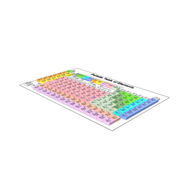 Periodic Table of Elements PNG & PSD Images