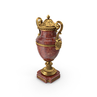 French 19th Century Louis XVI St Rouge Griotte And Ormolu Lidded Urn PNG & PSD Images