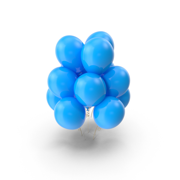 Blue Balloons PNG & PSD Images