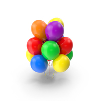 Multicolor Balloons PNG & PSD Images