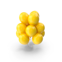 Yellow Balloons PNG & PSD Images