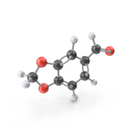 Piperonal Molecule PNG & PSD Images