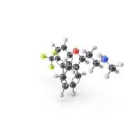 Fluoxetine Molecule PNG & PSD Images
