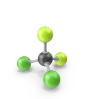 Dichlorodifluoromethane Molecule PNG & PSD Images