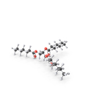 Triheptanoin Molecule PNG & PSD Images