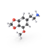 Lophophine Molecule PNG & PSD Images