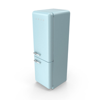 Smeg Blue Refrigerator PNG & PSD Images