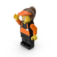 Lego Woman Cashier PNG & PSD Images