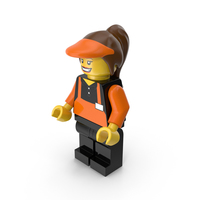 Lego Woman Cashier PNG & PSD Images