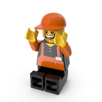 Lego Man Cashier PNG & PSD Images