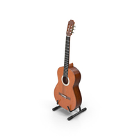 Acoustic Guitar & Stand PNG & PSD Images